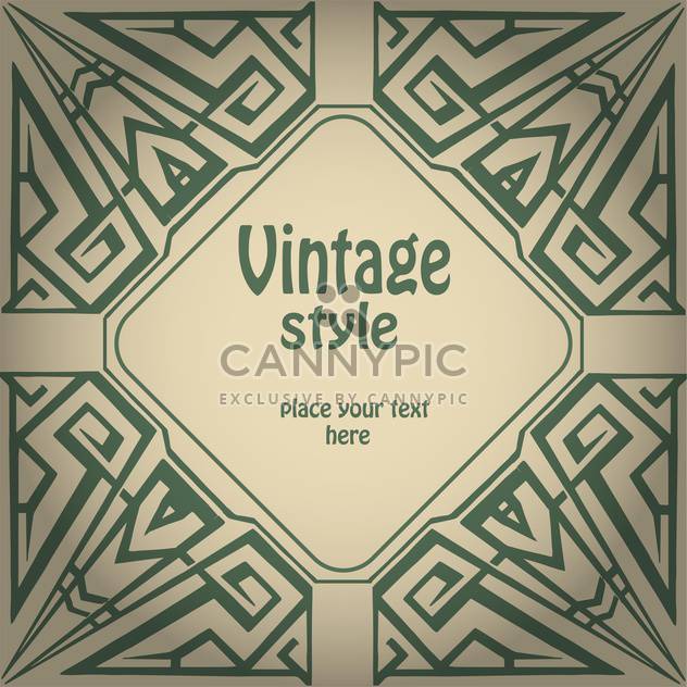 Vector vintage green grunge background with text place - бесплатный vector #126279
