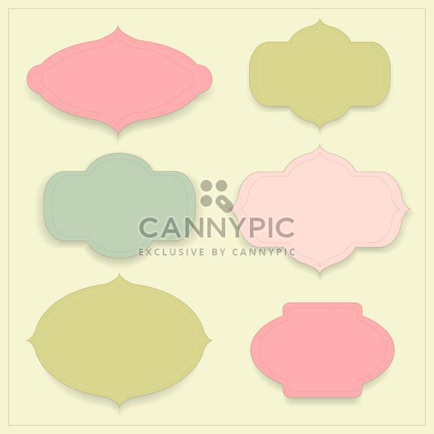 Vector set of vintage elegant frames with text place - Kostenloses vector #126899