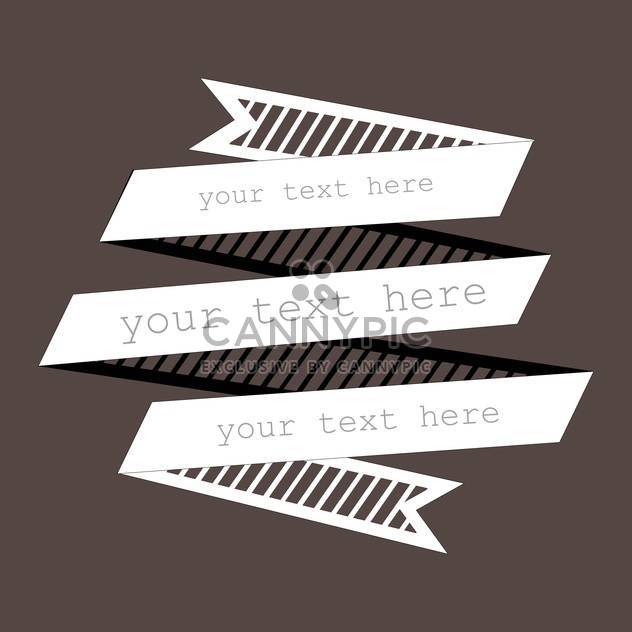 Vector background with white ribbon and text place - vector #127069 gratis