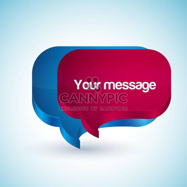 scribble your message in speech bubbles - vector gratuit #127919 