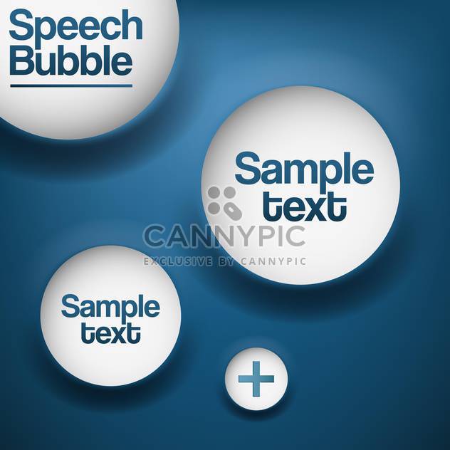 Abstract background with white speech bubbles. - Free vector #128729