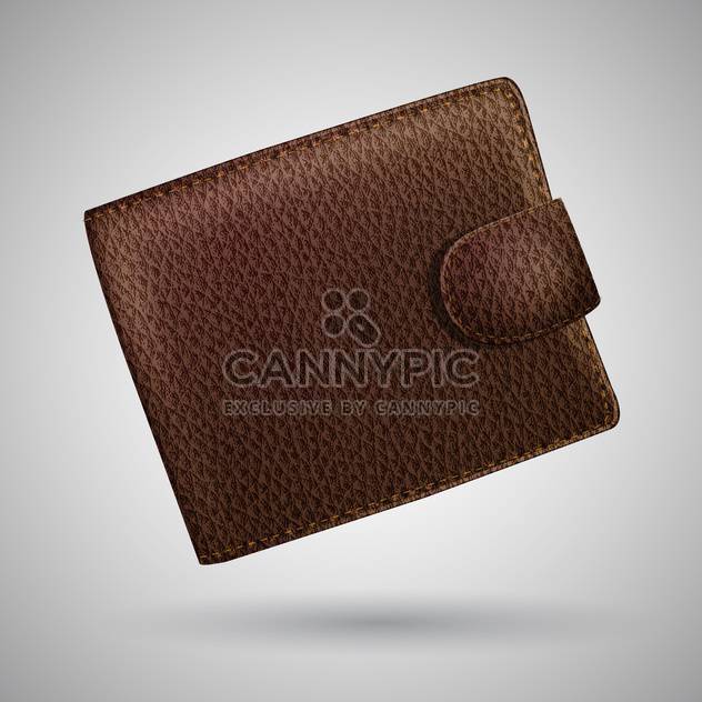 leather wallet vector illustration - vector #129159 gratis