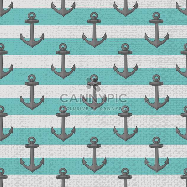 Seamless vector anchors pattern background - Free vector #129549