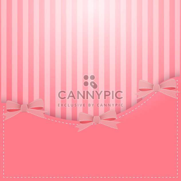 vector pink background with bows - бесплатный vector #130279