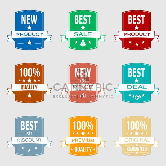 Set with vector sale labels - Free vector #130379