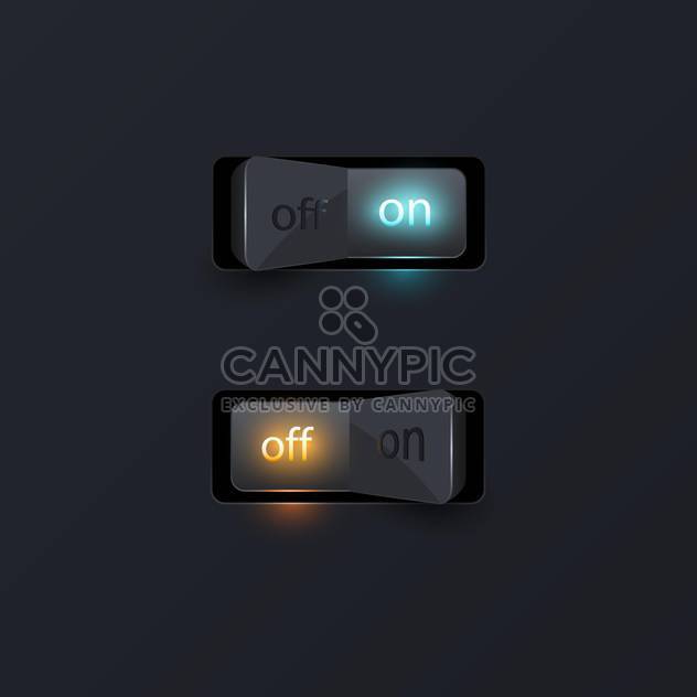 On and off switchers vector illustration - Free vector #130849