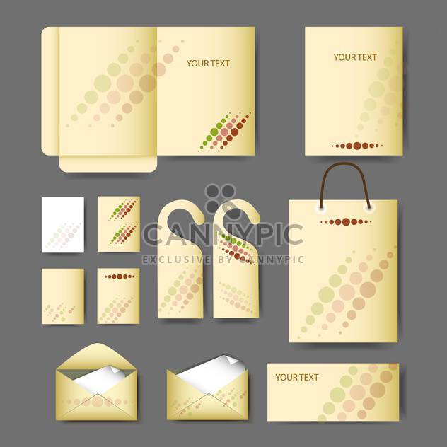 Objects for corporate identity vector set - vector #131329 gratis