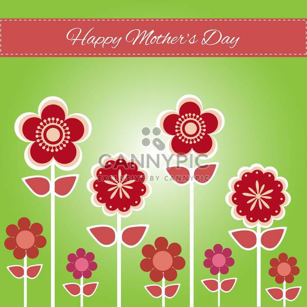 Happy mother day background vector illustration - vector #131729 gratis