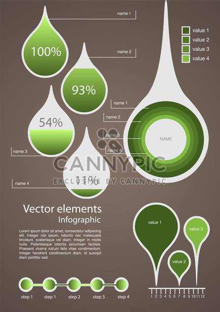 Vector infographic elements illustration - vector gratuit #131739 