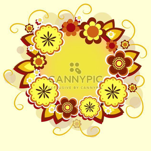 vector floral summer background - vector #133219 gratis