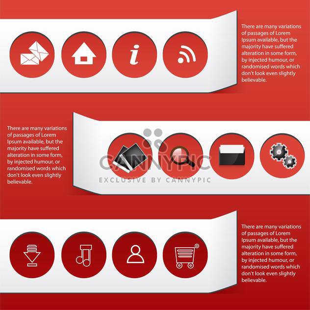 business web icons and tags - Free vector #133849