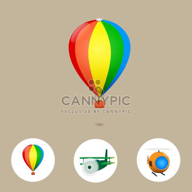 air travel vacation background - vector gratuit #134339 