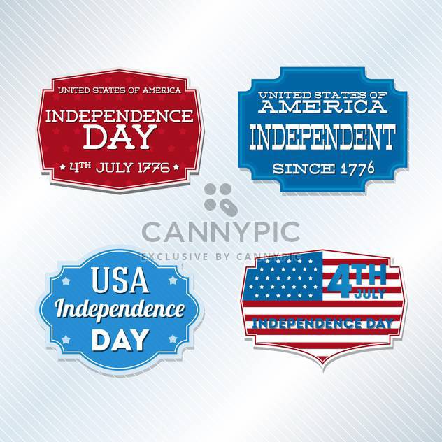 usa independence day symbols - vector gratuit #134509 