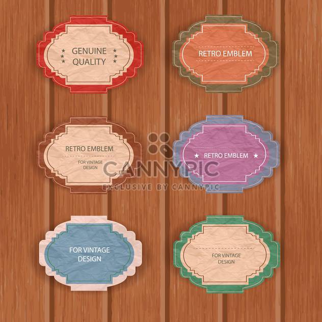 set of graphic vector labels - Free vector #134619