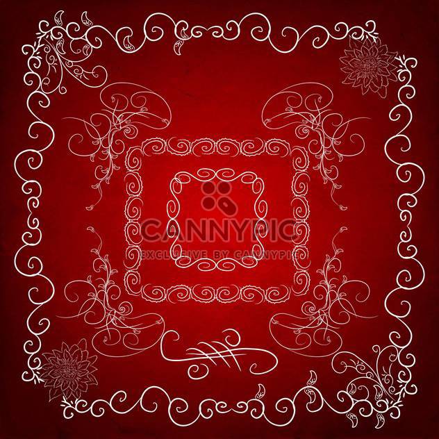abstract ornate decorative frame - vector gratuit #134639 