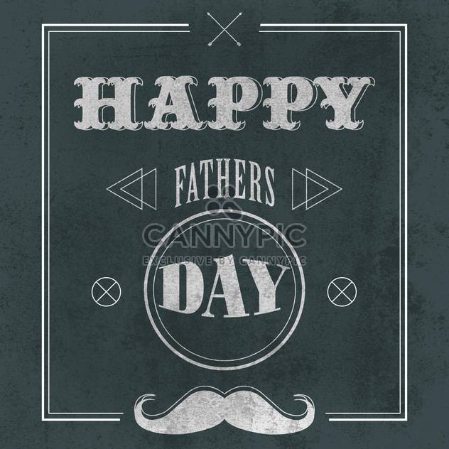 father's day on grey background - vector gratuit #134739 