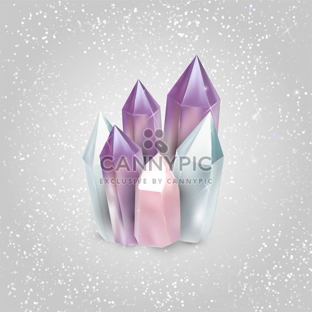 beautiful luxury crystals vector illustration - бесплатный vector #134799