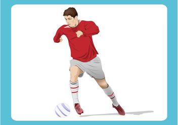 Soccer Player Graphics - Free vector #139029