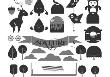 Happy Forest Vector Pack - Free vector #139169