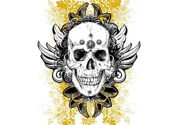 Skull Vector Wicked Illustration - Free vector #139219