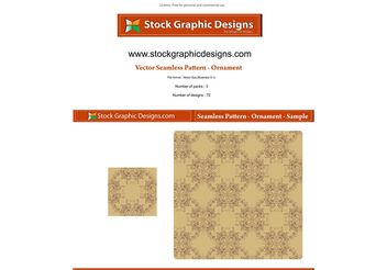 Vector Seamless Pattern-Ornament - Free vector #139619