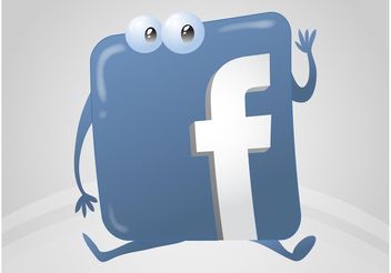 Facebook Logo Cartoon - бесплатный vector #140219