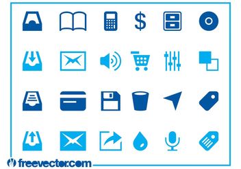 Web And Tech Icons - Kostenloses vector #140719