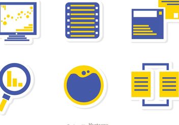 Big Data Management Icons Vector Pack 1 - Free vector #141999