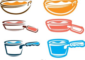 Kitchenware Outline Icons Vector Pack - vector #142539 gratis