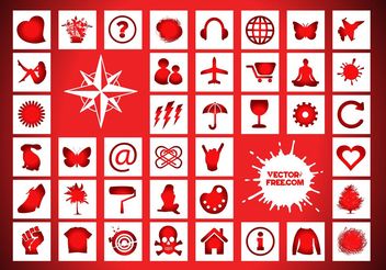 Icons Signs Freebies - бесплатный vector #142829
