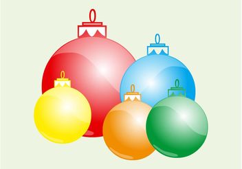 Christmas Balls Layout - Free vector #142989