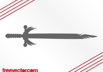 Antique Sword Silhouette - Free vector #143349