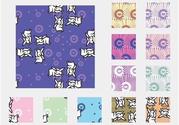 Bunny Patterns - Free vector #143729
