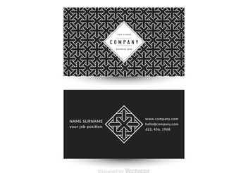 Free Vector Geometric Business Card Template - Free vector #143879