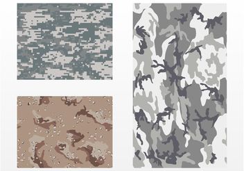 Camouflage Patterns - Free vector #144319