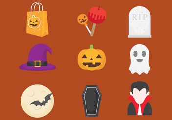 Halloween Vector Icons - vector #145079 gratis