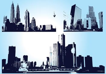 Skyscraper City Graphics - бесплатный vector #145129
