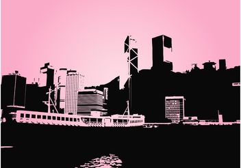 City And Ship - Free vector #145229