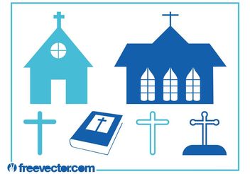 Christianity Graphics Set - Free vector #145359