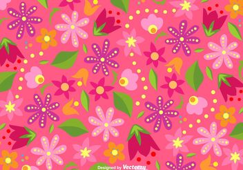 Bright Floral Background Vector - Free vector #145789