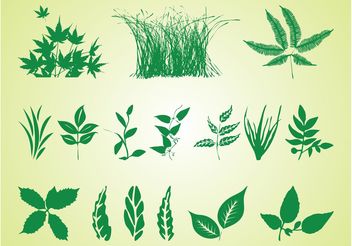 Plant Silhouettes Free Graphics - Free vector #146499
