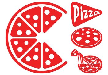 Pizza Icons - vector gratuit #146909 