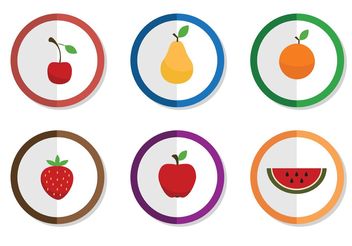 Free Vector Fruit Icons - Kostenloses vector #146919