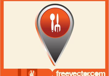 Food Pointer Icon - Free vector #147039