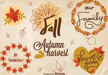 Thanks Giving Signs - vector #147959 gratis