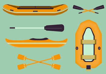 River Rafting Vector Set - vector #148719 gratis