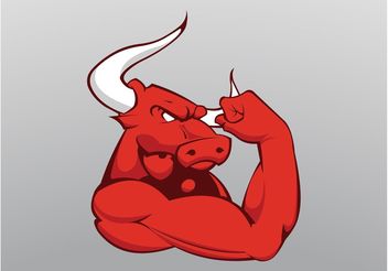 Muscular Bull - Kostenloses vector #148759
