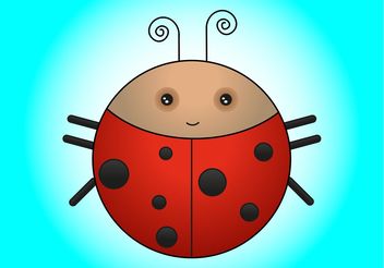 Ladybird Cartoon - бесплатный vector #149029