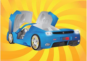 Ferrari Car - Free vector #149039