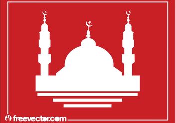 Mosque Silhouette - Free vector #149509